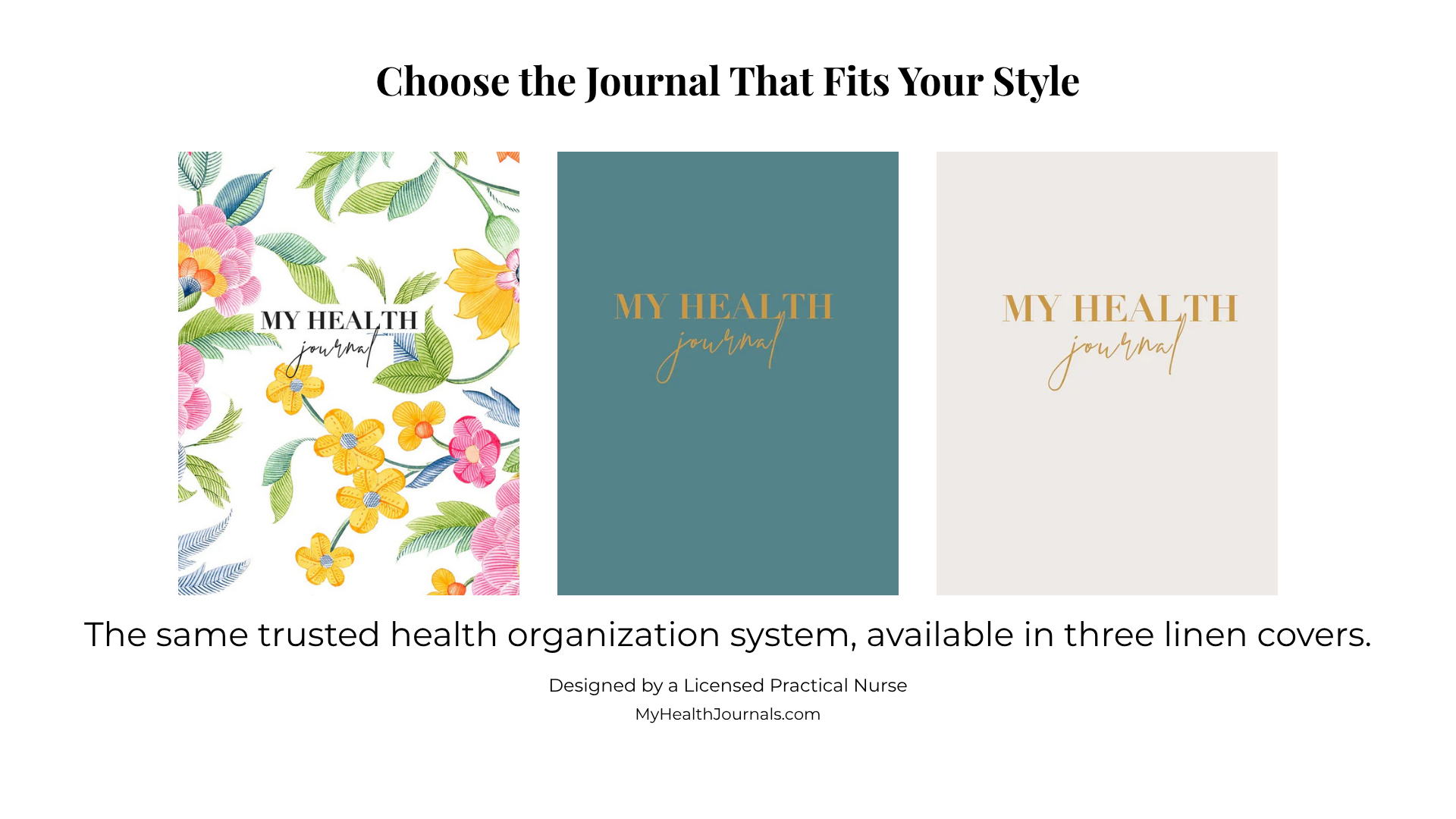 My Health Journal video walkthrough showing the inside pages and health tracking sections